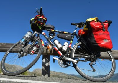 Das Trekkingrad komplett bestückt