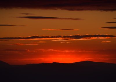Spanien, Andalusien, Abendstimmung über Granada